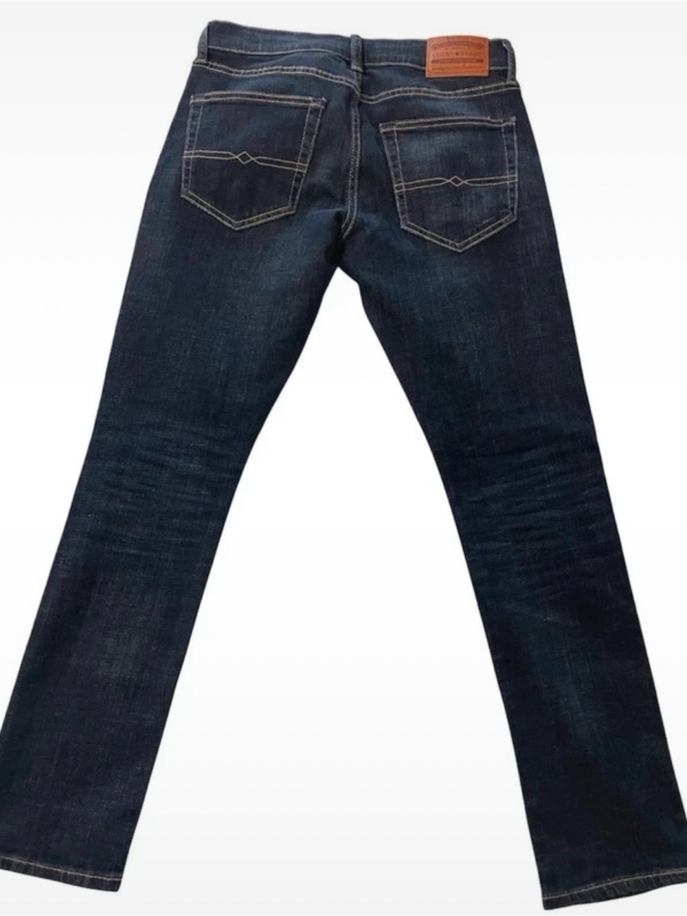 Lucky Brand Men's Dark Indigo Slim Straight Jeans - Picture 3 of 3